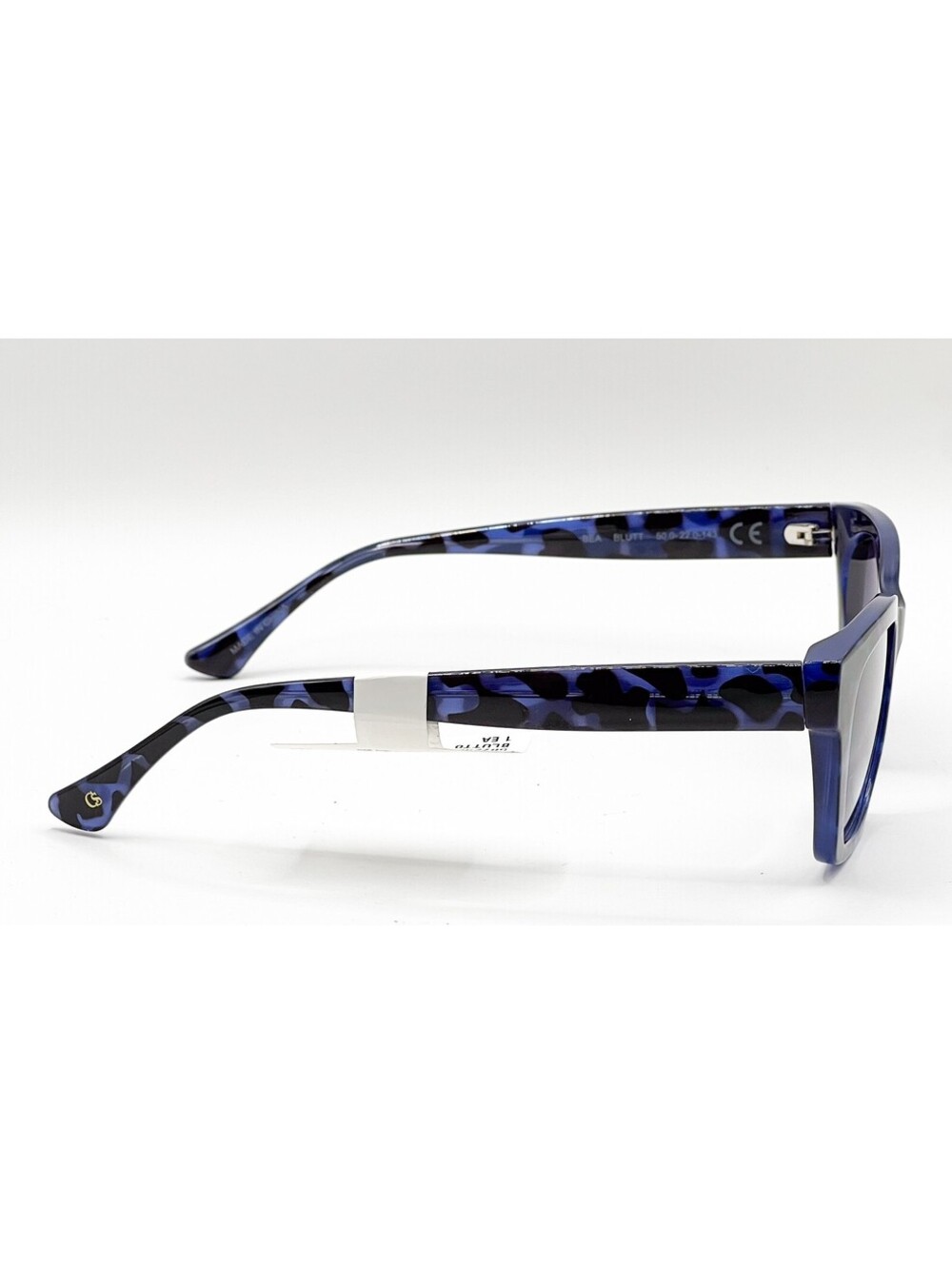 Christian Siriano Bea Blutt Blue Tortoise Square Authentic Sunglasses 50-22 - Picture 3 of 5